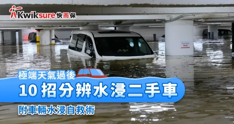 極端天氣過後10 招分辨水浸二手車 附車輛水浸自救術