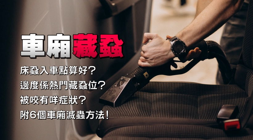 車廂藏蝨 l 床蝨入車點算好?邊度係熱門藏蝨位?被咬有咩症狀?附6個車廂滅蟲方法!