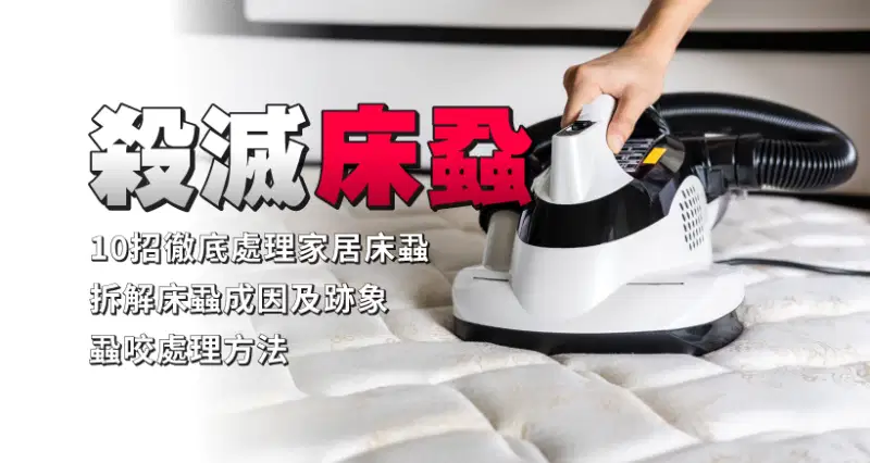 殺滅床蝨 l 10招徹底處理家居床蝨|拆解床蝨成因及跡象|蝨咬處理方法|旅行、家居預防要訣 l 附家居保險包唔包床蝨